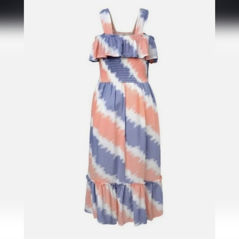 Jessica Simpson Youth Girl Dress Tie Dye summer party dress 14/16 Nwt